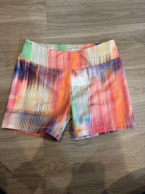 DSG Kids Multicolor Tie-Dye Ribbed Bike Shorts